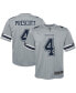 Фото #1 товара Big Boys Dak Prescott Silver Dallas Cowboys Inverted Team Game Jersey