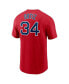 Men's David Ortiz Red Boston Red Sox Name and Number T-shirt