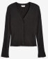 ფოტო #6 პროდუქტის Women's V-Neck Ribbed Cardigan, Created for Macy's