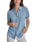 Women's Rolled-Sleeve Button-Up Shirt