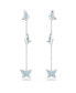 ფოტო #1 პროდუქტის Crystal Butterfly Lilia Drop Earrings