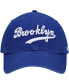 Men's Royal Brooklyn Dodgers Logo Cooperstown Collection Clean Up Adjustable Hat