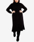 Фото #1 товара Plus Size Hannah Sweater Midi Dress