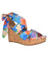 Фото #1 товара Women's Orabelle Ankle Wrap Platform Wedge Sandals