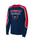 ფოტო #2 პროდუქტის Big Boys Navy, Red Washington Capitals Pro Assist Long Sleeve T-shirt