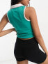 Фото #2 товара Daisy Street Active cropped polo in teal