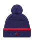 Фото #1 товара Men's Navy Chicago Fire Wordmark Kick Off Cuffed Knit Hat with Pom