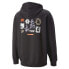 Фото #2 товара Puma Downtown Graphic Hoodie Mens Black Casual Outerwear 53918201