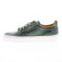 Фото #5 товара Bed Stu Lyne F319010 Womens Green Leather Lace Up Lifestyle Sneakers Shoes 9