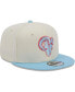 ფოტო #3 პროდუქტის Men's Cream, Light Blue Los Angeles Rams Two-Tone Color Pack 9FIFTY Snapback Hat