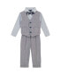 ფოტო #1 პროდუქტის Baby Boys Linen Look Vest Set