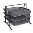 Фото #1 товара Q-CONNECT Metal tabletop tray kf00823 grid 3 movable trays 350x278x275 mm
