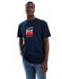 Фото #4 товара Tommy Jeans dna box logo t-shirt in navy