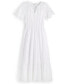 Фото #6 товара Women's Cotton Embroidered Maxi Dress, Created for Macy's