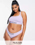 Calvin Klein Plus Size Reimagined Heritage bikini style brief in lilac