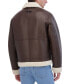 Фото #2 товара Men's Shearling Bomber Jacket