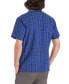 Men's Eldridge Classic Plaid Button-Up Short-Sleeve Shirt