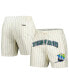 ფოტო #1 პროდუქტის Men's Cream Tampa Bay Rays Pinstripe Retro Classic Woven Shorts