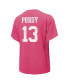 ფოტო #2 პროდუქტის Women's Threads Brock Purdy Pink Distressed San Francisco 49ers Name and Number T-shirt