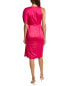 Фото #2 товара Женское платье Theia Midi Dress One-Shoulder Satin