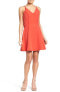Фото #4 товара Adelyn Rae 243173 Womens Jinni Woven Popover Fit & Flare Dress Red Size X-Small