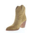 Фото #4 товара Frye Faye Concho Short 70368 Womens Brown Leather Slip On Western Boots 6.5