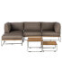 Фото #3 товара Loungeset Mailys Teak/Edelstahl 6-teilig