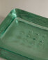 Green soap dish