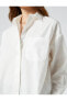 Фото #10 товара Рубашка Koton Oversize Рубашка с длинным рукавом с карманами