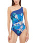 Фото #1 товара Gottex Wildflower One Shoulder One-Piece Women's