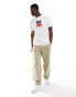 Tommy Jeans dna box logo t-shirt in white