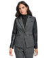 Фото #1 товара Women's Faux-Leather-Sleeve Blazer