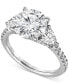 ფოტო #5 პროდუქტის Certified Lab Grown Diamond Round Three Stone Bridal Set (4-1/4 ct. t.w.) in 14k Gold
