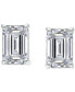 Фото #3 товара Cubic Zirconia Baguette Stud Earrings, Created for Macy's