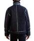 Men's Fleece Faux-Leather Trim Jacket