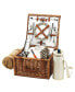 Cheshire English-Style Basket -Picnic, Coffee with Blanket for 2