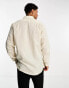 Ben Sherman linen look shirt in stone