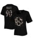 Women's Threads T.J. Watt Black Pittsburgh Steelers Leopard Player Name and Number Tri-Blend T-shirt