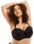 Ivory Rose Curve 2 pack strapless bra in beige and black