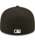 Фото #2 товара Men's New York Mets Black White Low Profile 59FIFTY Fitted Hat