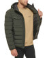 Men's Stretch Hooded Two-Pocket Quilted Jacket