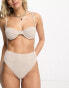 Фото #4 товара 4th & Reckless lopez textured bikini bottom in stone