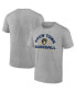 ფოტო #1 პროდუქტის Men's Heathered Gray Milwaukee Brewers Iconic Go for Two T-shirt