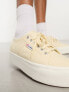 Superga 2790 flatform trainers in beige