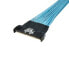 Фото #1 товара Supermicro Kabel CBL-MCIO-1225M5Y MCIO x16 STR auf 2x x8 25cm - Cable