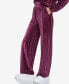 ფოტო #3 პროდუქტის Women's Pull on High Waist Ribbed Velvet Pants