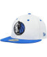 Фото #2 товара Men's White/Blue Dallas Mavericks Throwback 2Tone 59FIFTY Fitted Hat