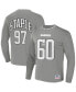 Men's NFL X Staple Gray Las Vegas Raiders Core Long Sleeve Jersey Style T-shirt Серый, S - фото #2