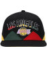 Men's Black Los Angeles Lakers Hardwood Classics Black History Month Snapback Hat