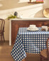 Resin-coated gingham check tablecloth Синий, 150 x 150 cm - фото #8